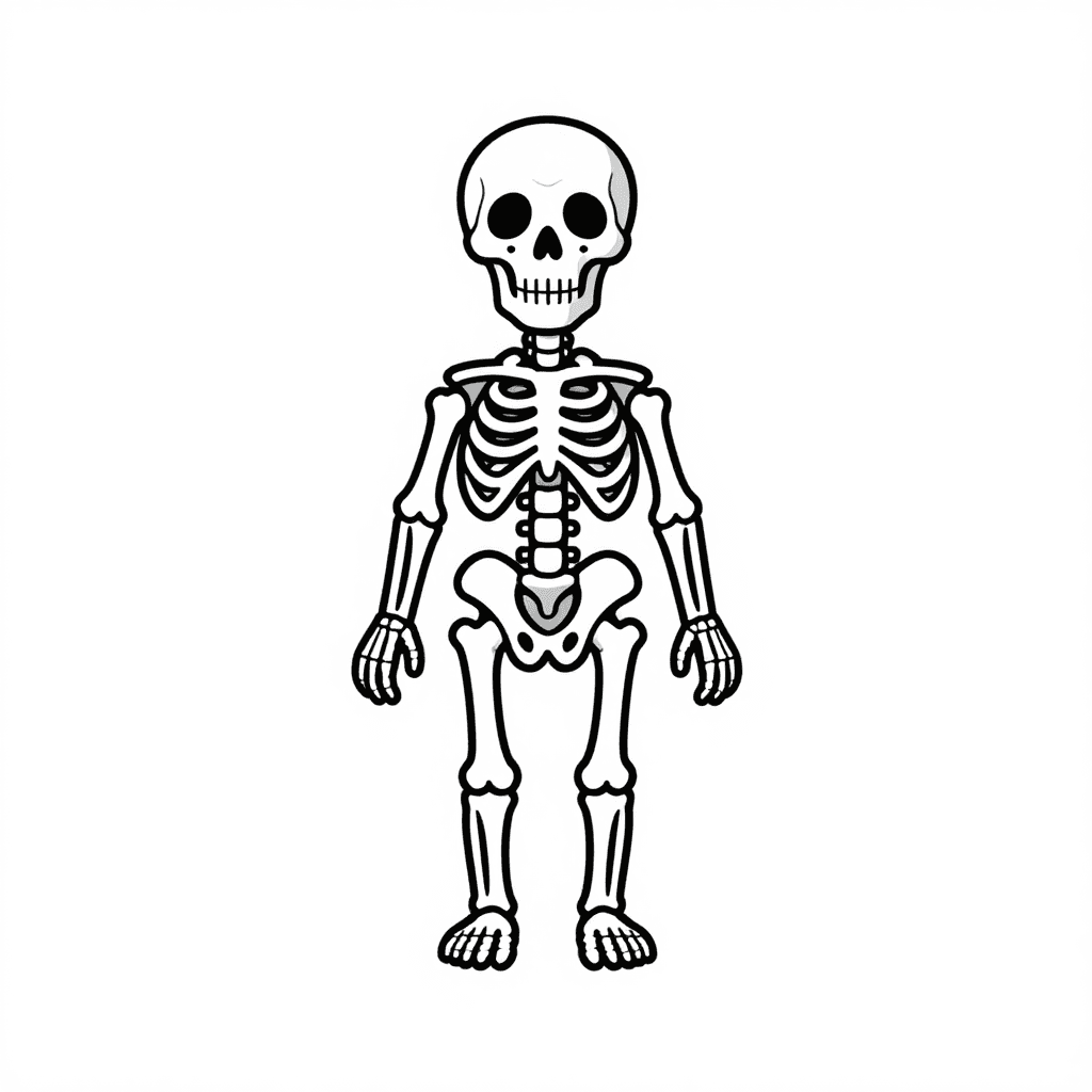 A Fossil Skeleton Coloring Page - free coloring page image 3 of 3