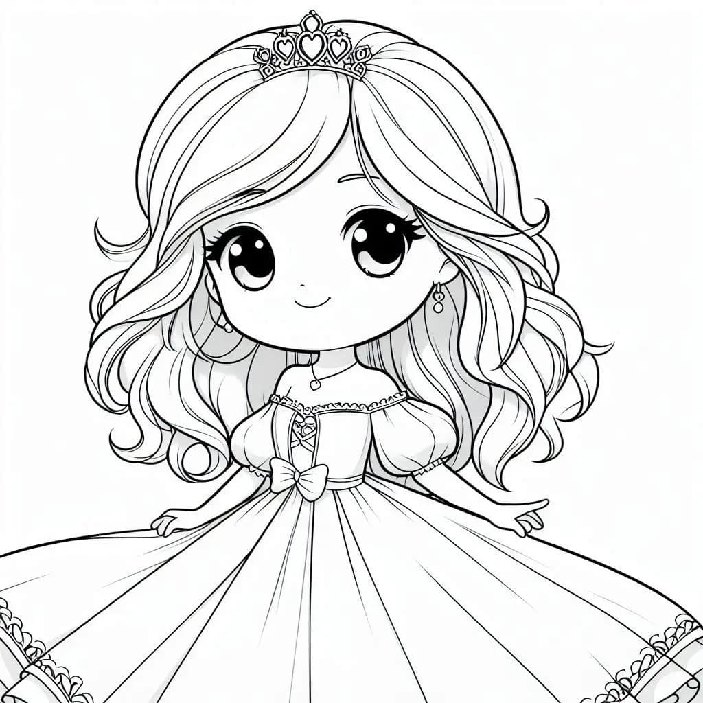 Beauty Princess - Magical Frozen-Themed Free Coloring Pages! - free coloring page image 2 of 5