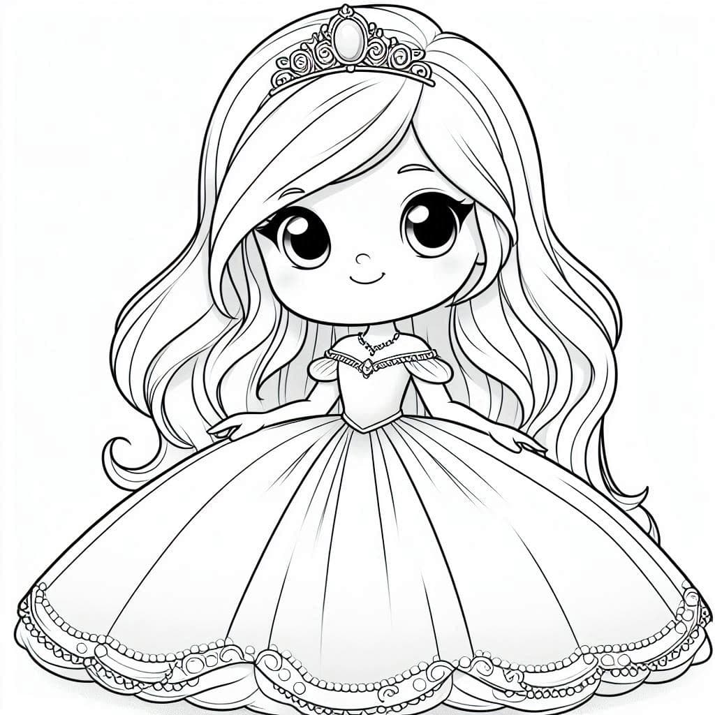 Beauty Princess - Magical Frozen-Themed Free Coloring Pages! - free coloring page image 5 of 5