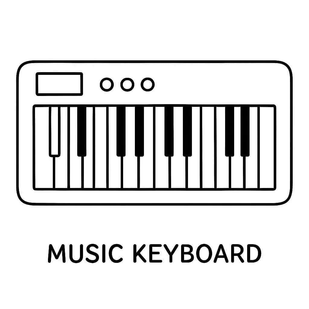 Color the Music: Musical Instruments Fun Book - free coloring page image 3 of 12