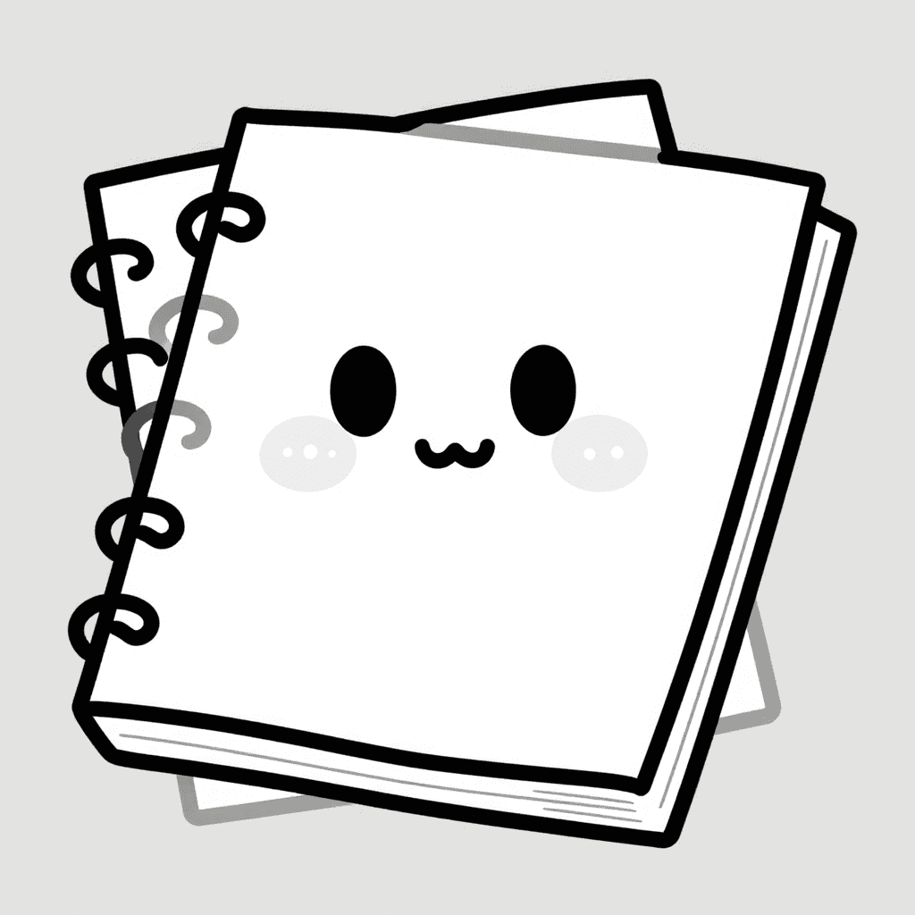 A Notebook Coloring Page - free coloring page image 2 of 3