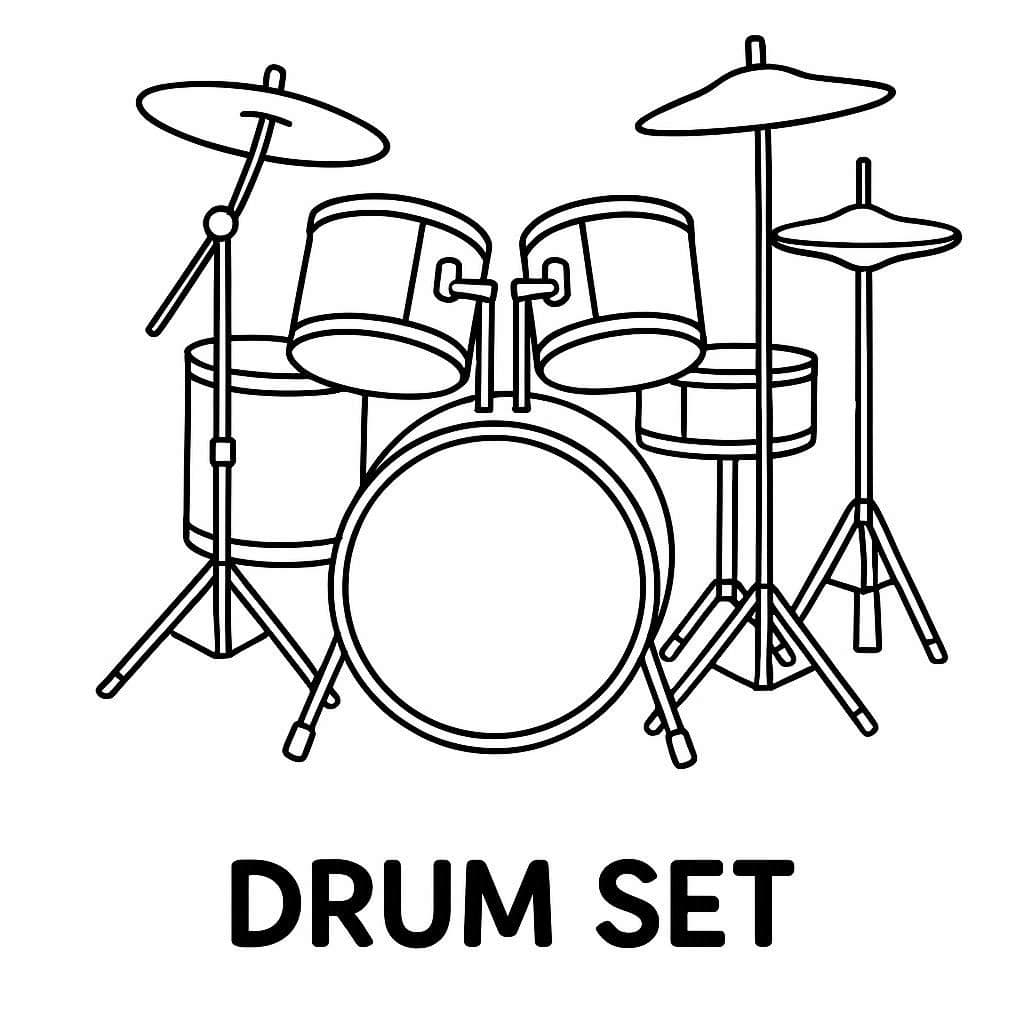Color the Music: Musical Instruments Fun Book - free coloring page image 4 of 12