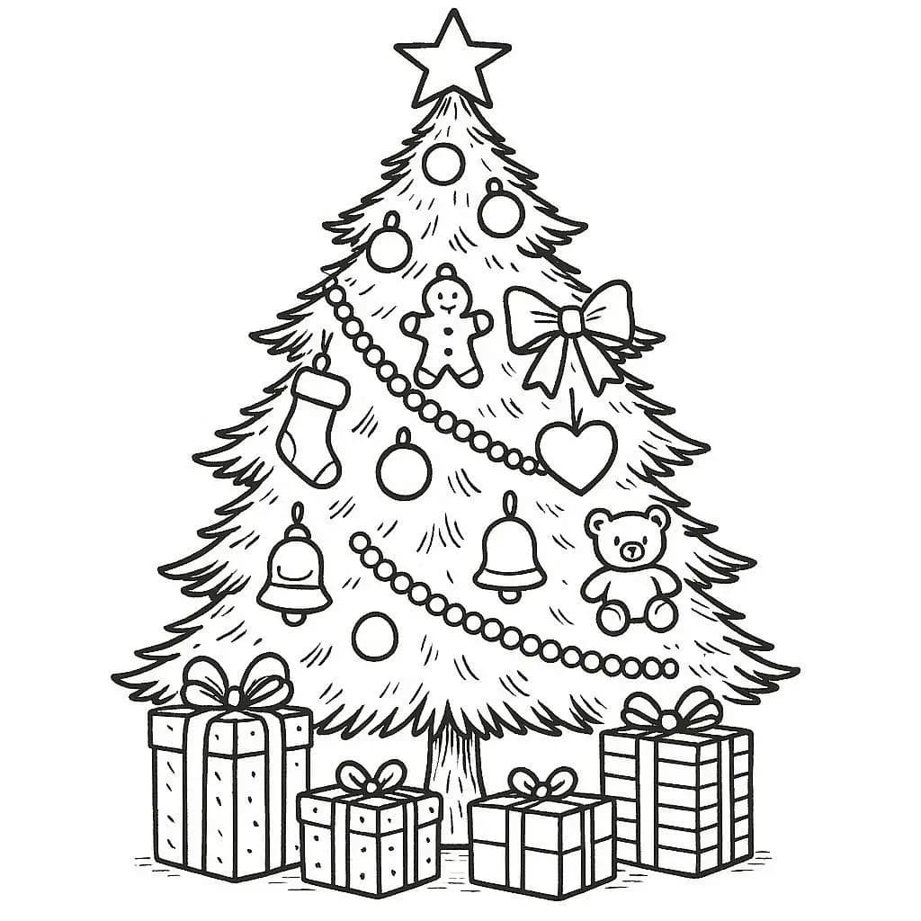 Color the Magic: Beautiful Christmas Trees - free coloring page image 4 of 6