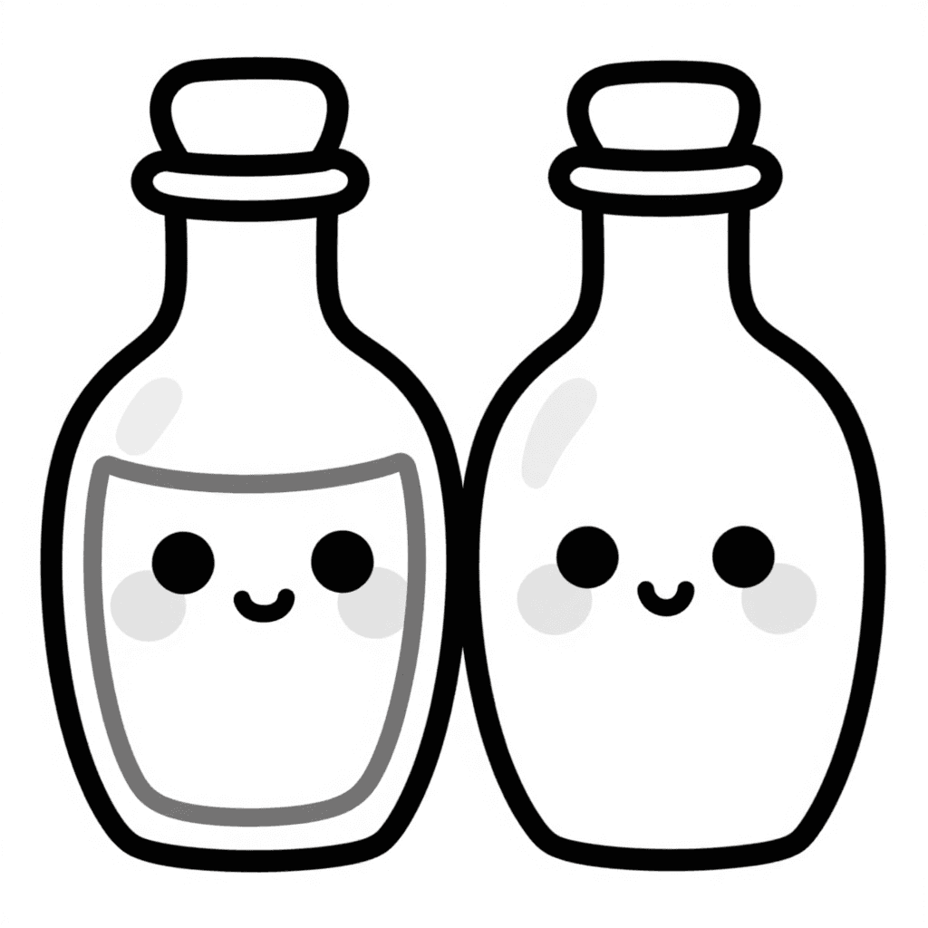 A Potion Bottle Coloring Page - free coloring page image 2 of 3